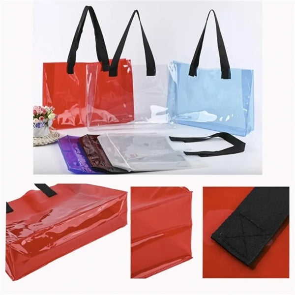 PVC Shopping Beach Tote Bag