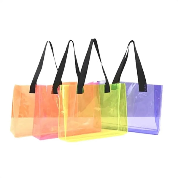 PVC Shopping Beach Tote Bag