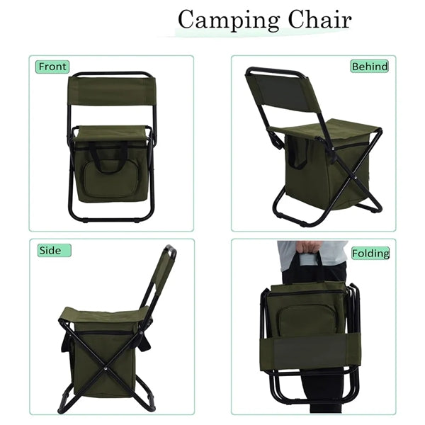 3 In 1 Cooler Backpack Folding Chair