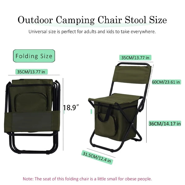 3 In 1 Cooler Backpack Folding Chair
