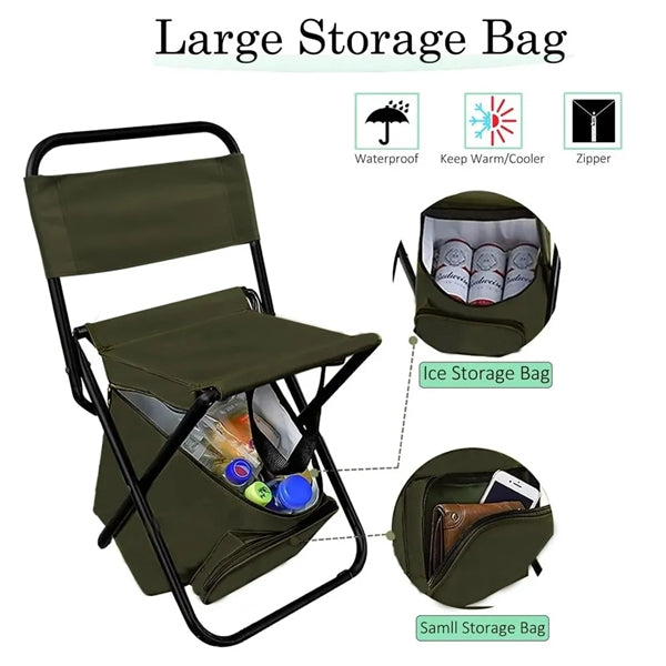 3 In 1 Cooler Backpack Folding Chair