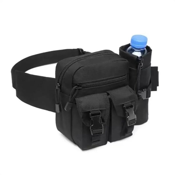 Outdoor Tactical Waist Slip Pack W/ Water Bottle Holder