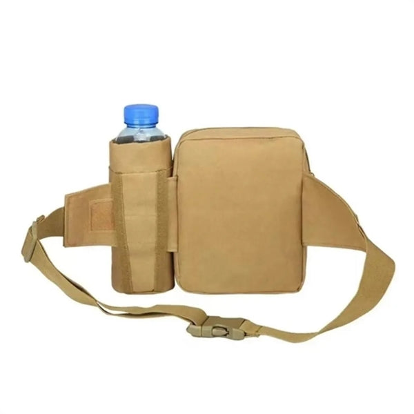 Outdoor Tactical Waist Slip Pack W/ Water Bottle Holder