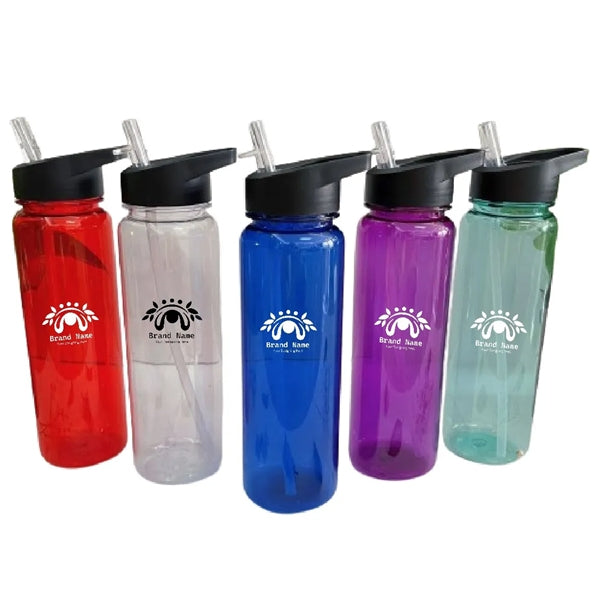 24oz PS Sports Water Bottle With Straw Top Lid
