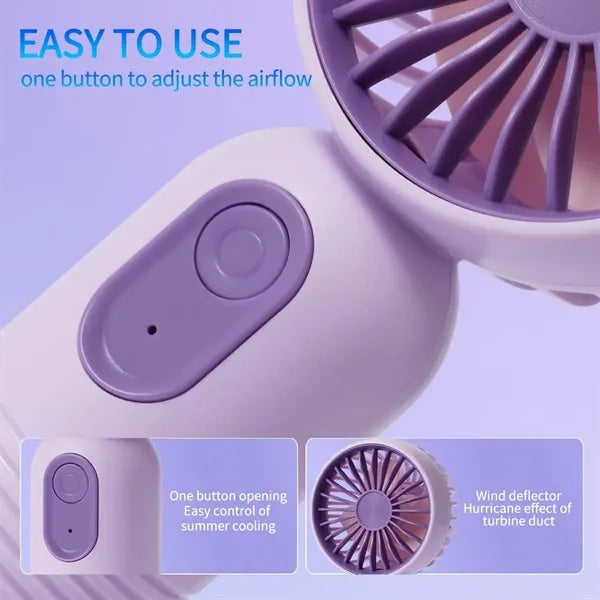 Mini Portable Fan With 3 Speeds