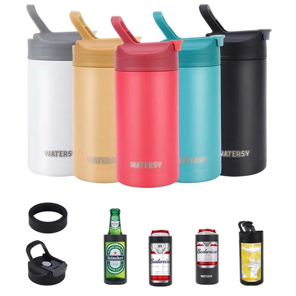 4 In 1 Stainless Steel Insulated Cooler for Slim Cans