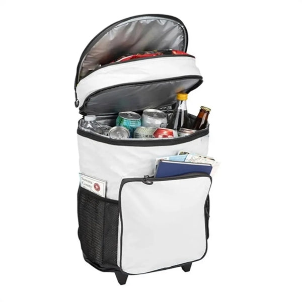 30-Can Suitcase Rolling Cooler Bag