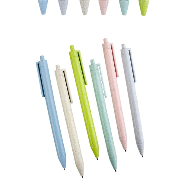 Recycled Wheat Straw Plastic-Free Ballpoint Pen