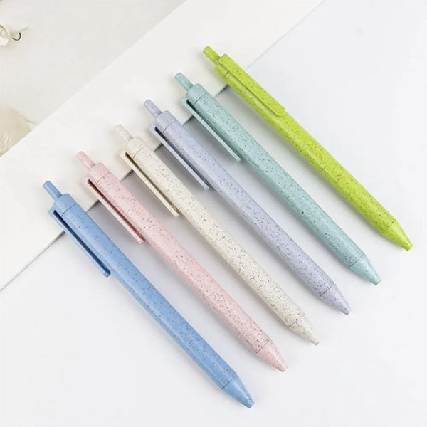 Recycled Wheat Straw Plastic-Free Ballpoint Pen
