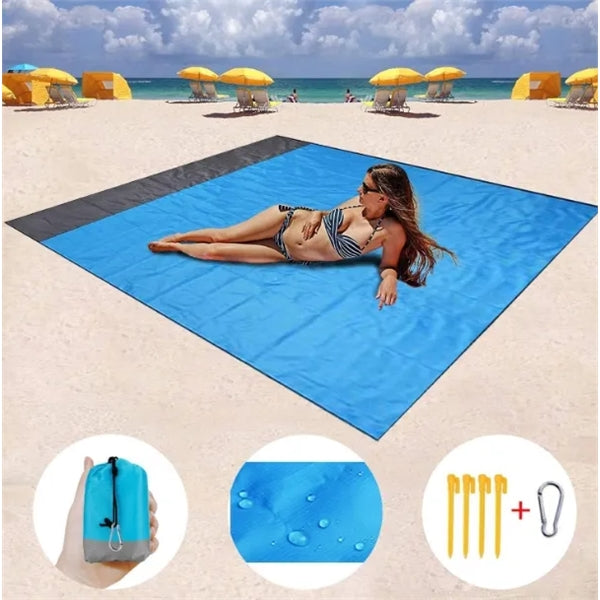 Beach Blanket Mat with Nylon Bag