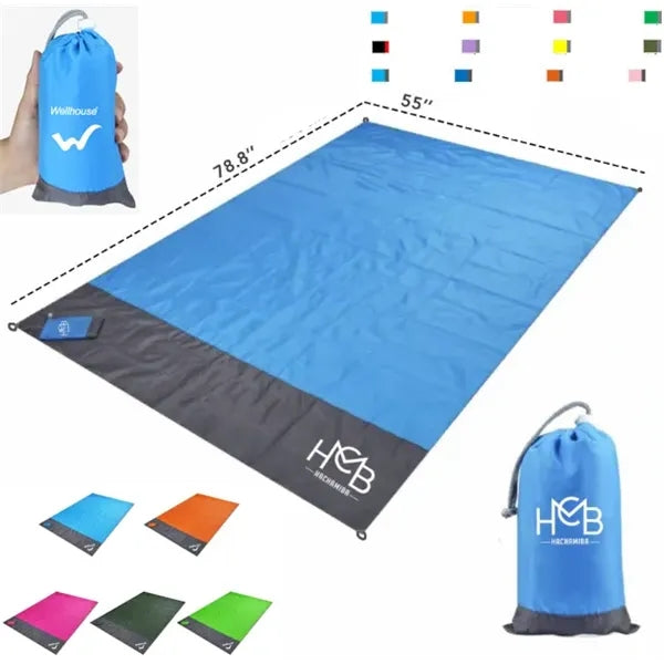 Beach Blanket Mat with Nylon Bag
