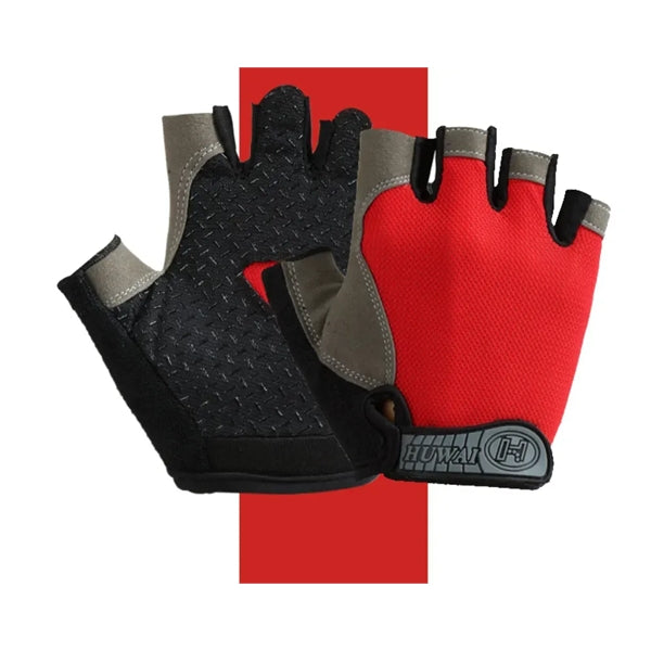 Outdoor Sports Bicycle Anti Slip Shock Half Finger Gloves