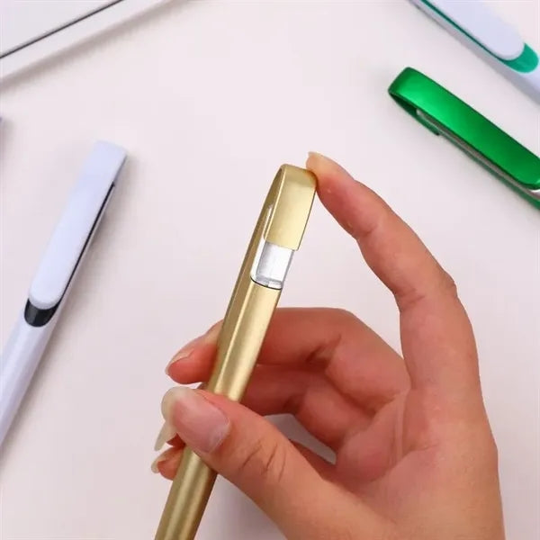 Glossy lacquered grip ballpoint pen
