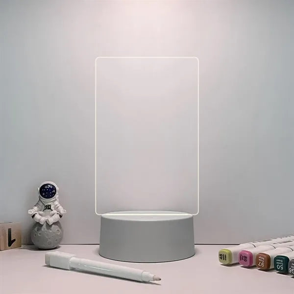 Creative Led Night Light USB Note Board with Pen