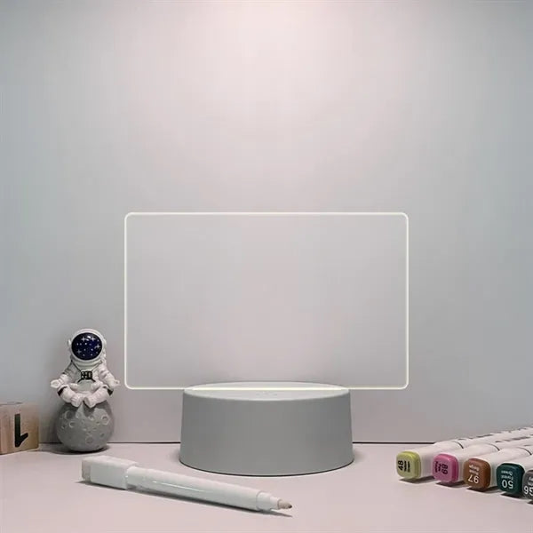 Creative Led Night Light USB Note Board with Pen
