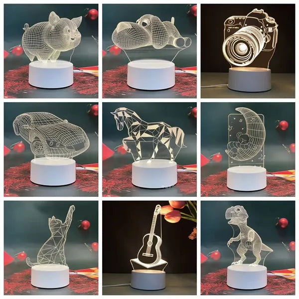 3D Acrylic USB Led Night Light