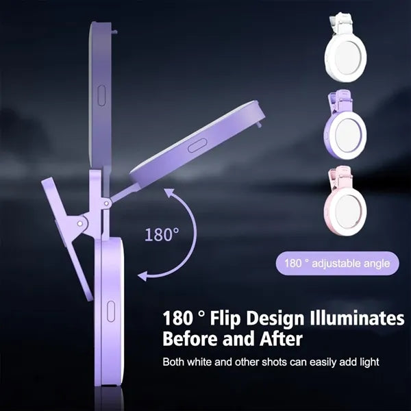 Phone Selfie Portable Clip-on Ring Light