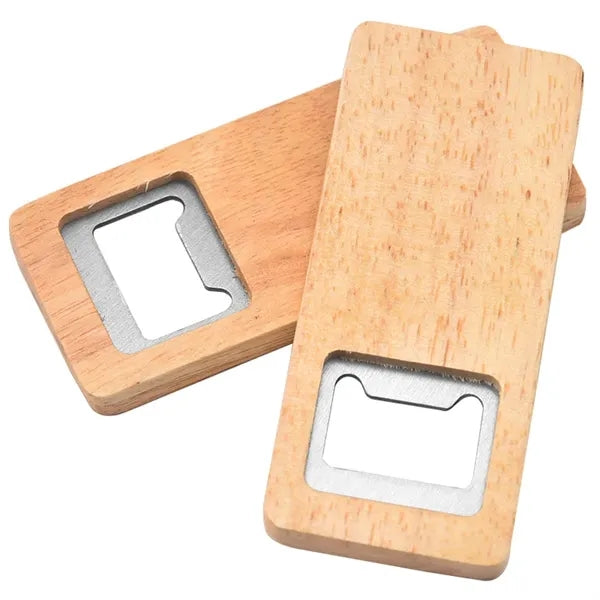 Stainless Steel Wooden Bottle Opener