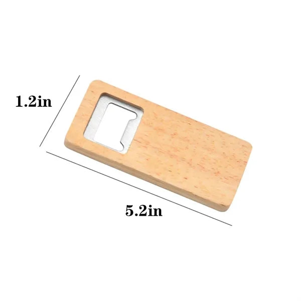 Stainless Steel Wooden Bottle Opener