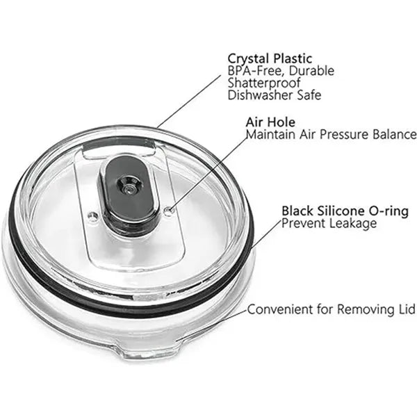 30 oz Magnetic Spill Proof Tumbler Lid