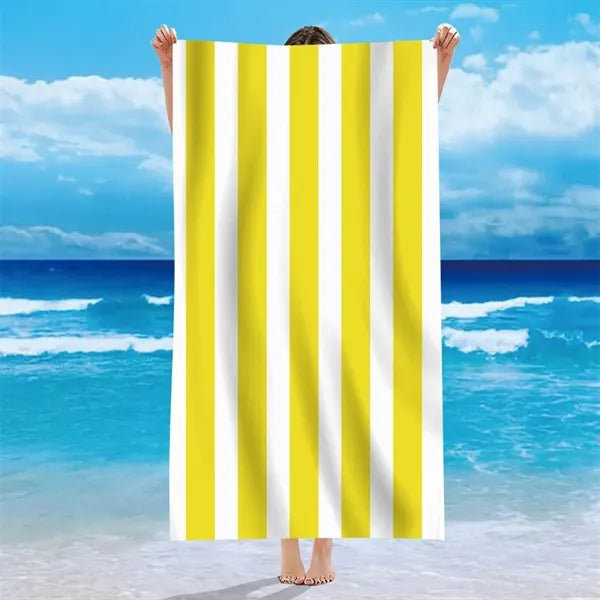 Stripe Microfiber Beach Towel
