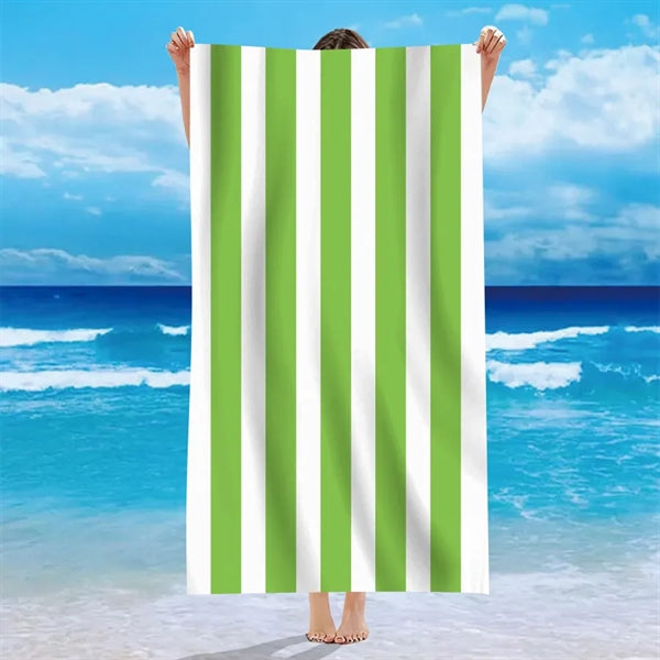 Stripe Microfiber Beach Towel
