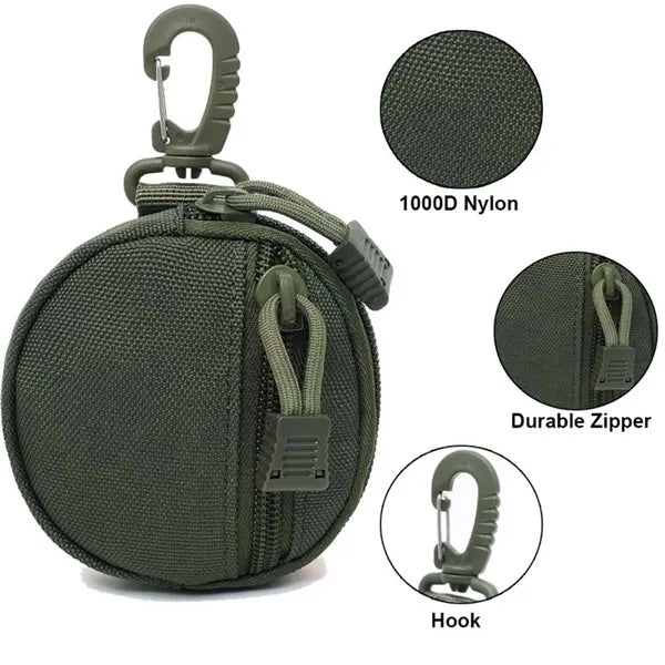 Outdoor Multifunctional Military Round Wallet