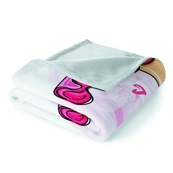 50" x 60" Plush Flannel Throw Sublimation Blanket 300GSM