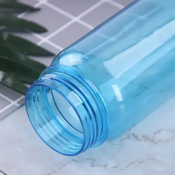Sport Portable Translucent Water Bottle With Flip Straw