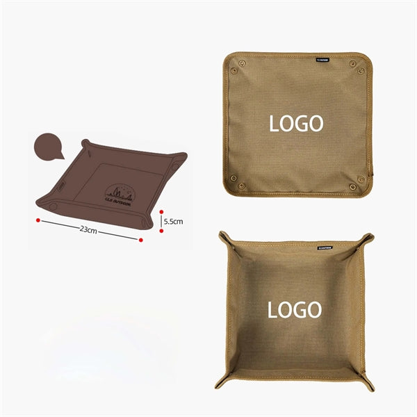 Portable Folding Tray Accessory Holds Tabletop Bits