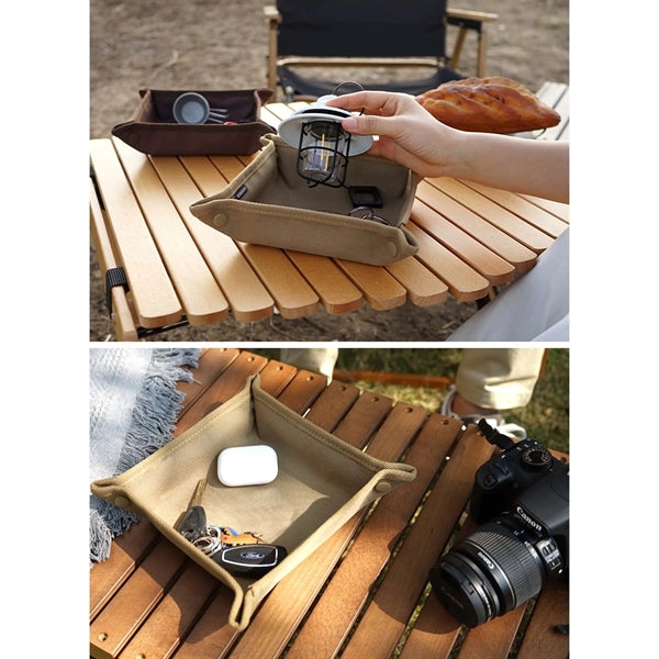 Portable Folding Tray Accessory Holds Tabletop Bits