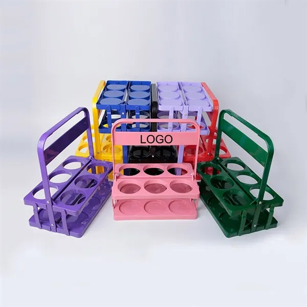 Portable Folding Wine Rack/ Plastic Beverage Tray