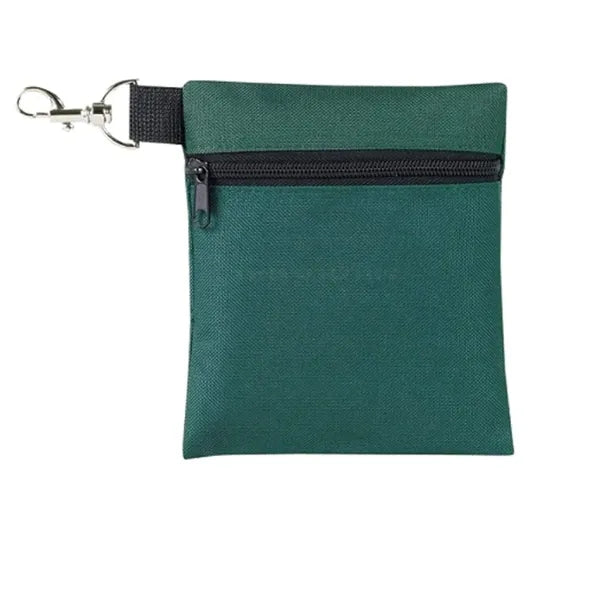 Zipper Golf Accessory Bag With Clip