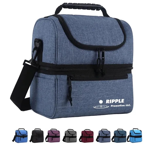 Double Layer Unisex Refrigerated Insulated Lunch Bags