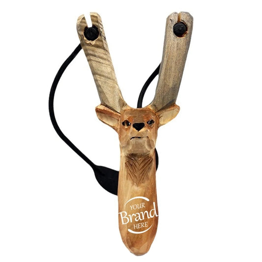 Cute Wooden Carved Animal Slingshot Toy