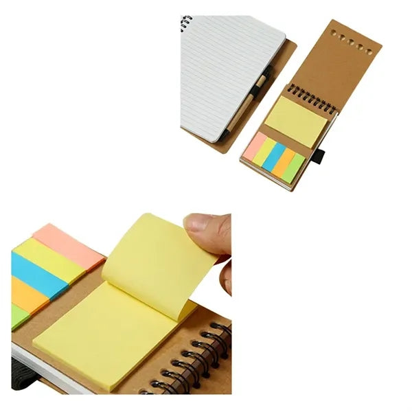 Two Different Sizes Spiral Notepad With Pen Set