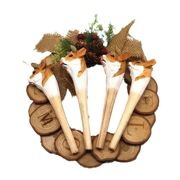 Cute Wooden Carved Animal Pens