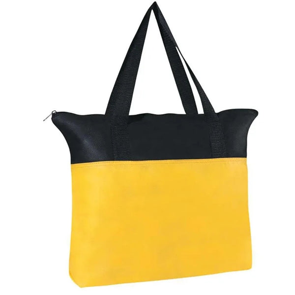 Non-Woven Lightweight Tote with Zipper