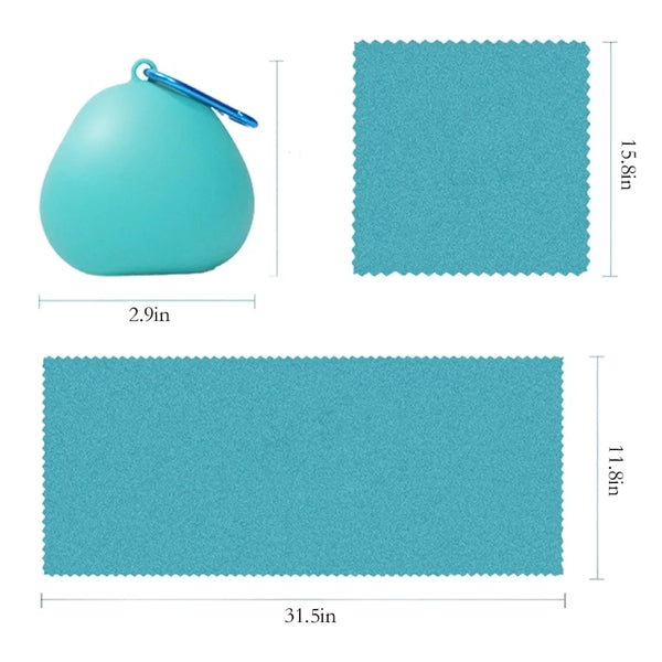 Cooling Towel with Protective Silicone Case