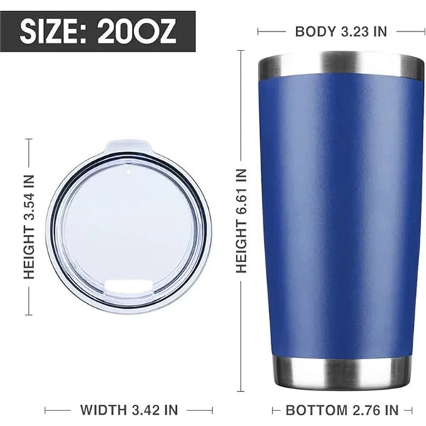 20 Oz. Laser Engraved Design Tumbler