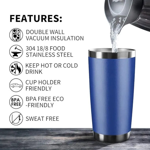 20 Oz. Laser Engraved Design Tumbler