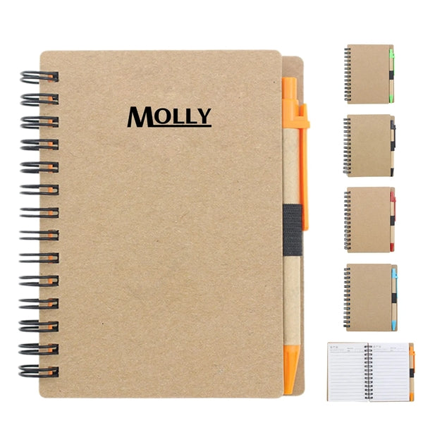 Kraft Paper Spiral Bound Notebook