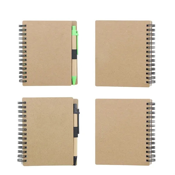 Kraft Paper Spiral Bound Notebook