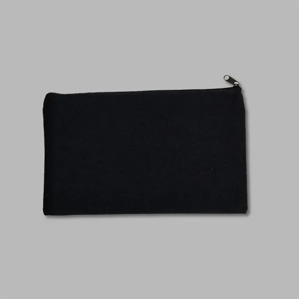 8x4.7 Inch Blank Craft Canvas Pencil Case Makeup Bags
