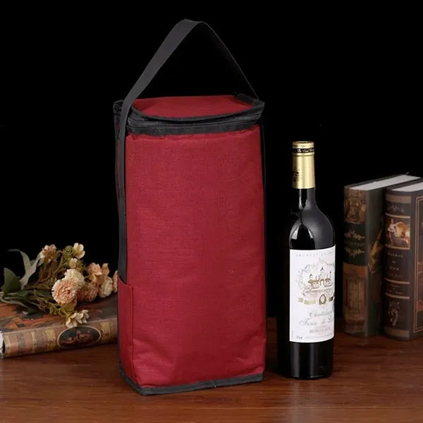 2 Bottle Insulated Wine Carrier Tote