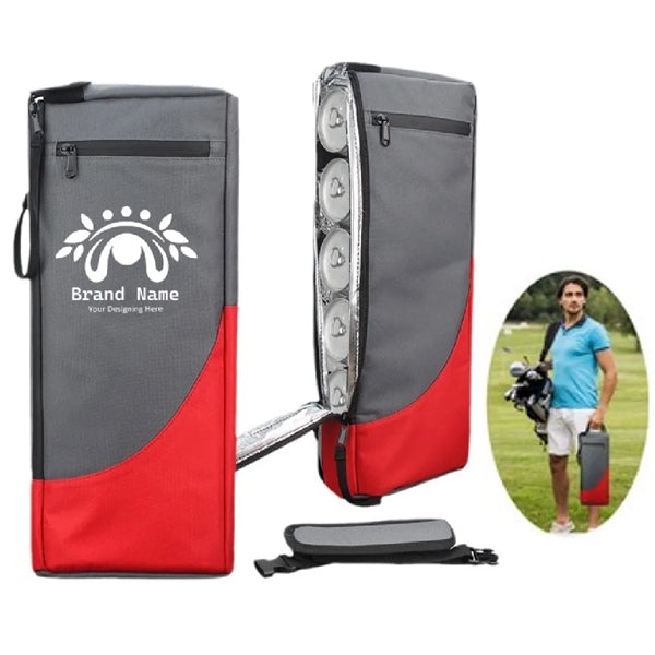 Portable Cans and Wine Cooler Bag for Golf and Outdoors