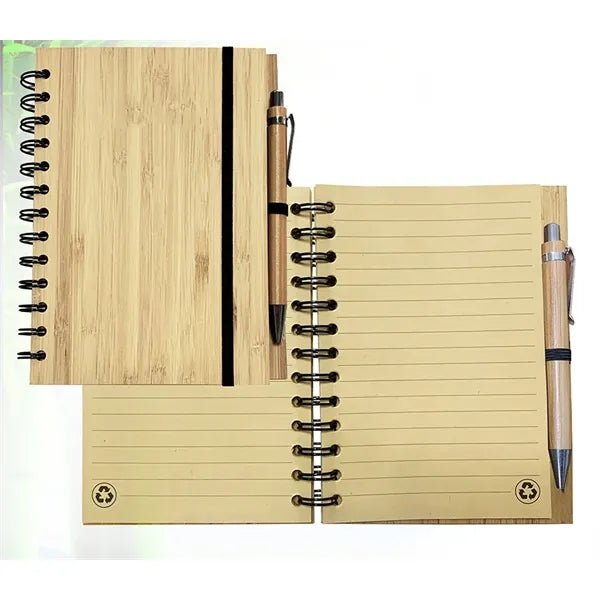 Bamboo Notebook And Pen