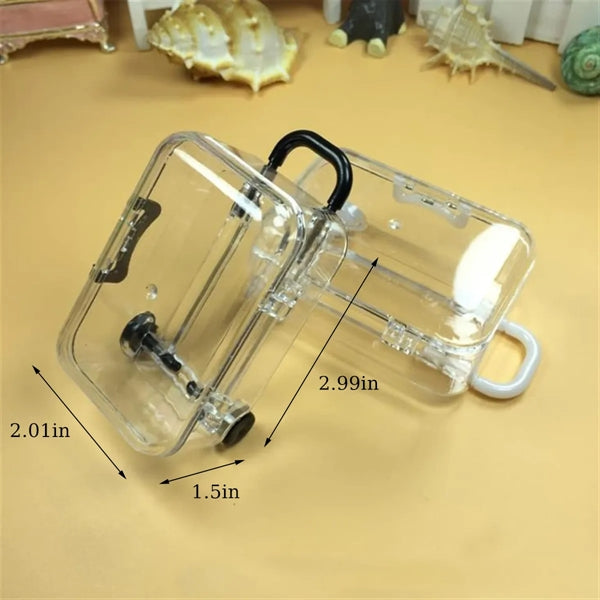 12Pcs Mini Suitcase Favor Box