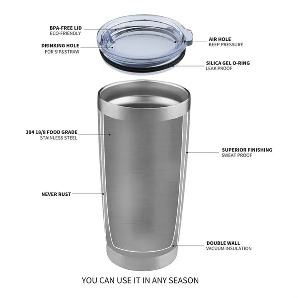 20 Oz Stainless Steel Tumbler