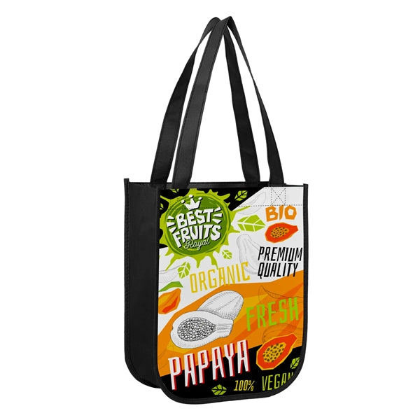 Small Laminated Curved Bottom Non Woven Gift Bag